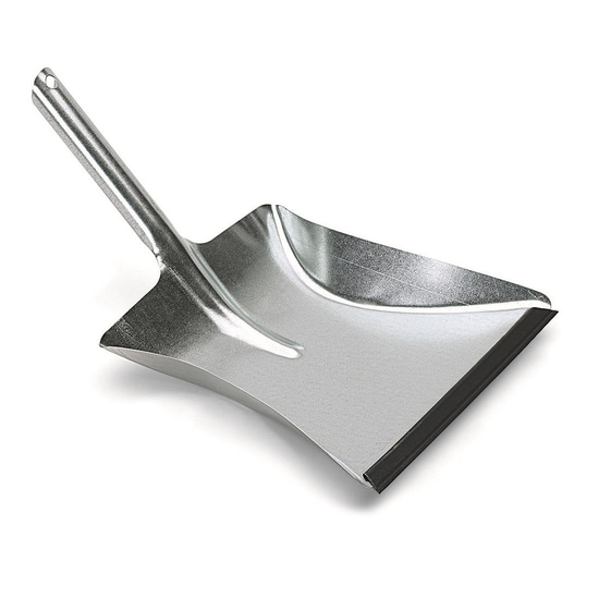 Kehrschaufel Metall verzinkt mit D�llgriff und Lippe