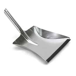 Kehrschaufel Metall verzinkt mit Düllgriff und Lippe