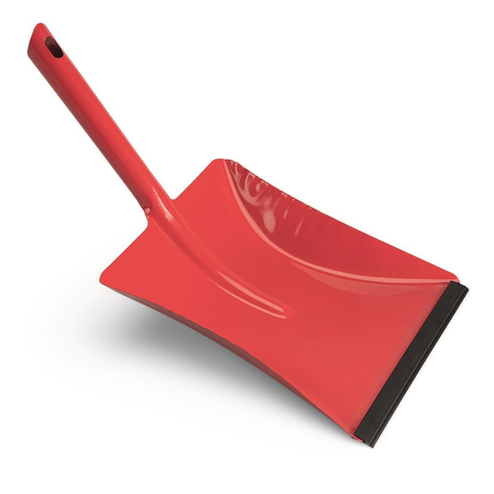 Metallkehrschaufel pulverbeschichtet mit Lippe