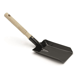 Kohleschaufel Metall lackiert mit Holzgriff