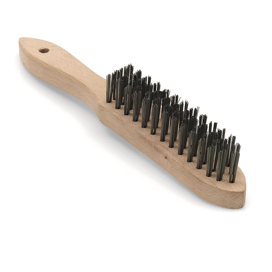 Handdrahtbrste Stahl glatt 6 Reihen