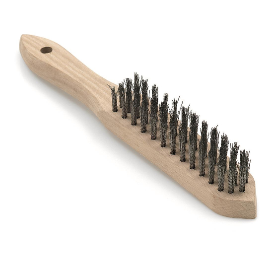 Handdrahtb�rste Edelstahl gewellt 4 Reihen