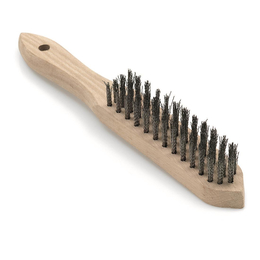 Handdrahtbürste Edelstahl gewellt 4 Reihen