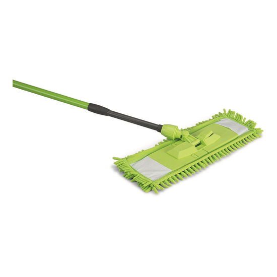 Chenille-Mop Kunststoffplatte, Telestiel bis 120 cm