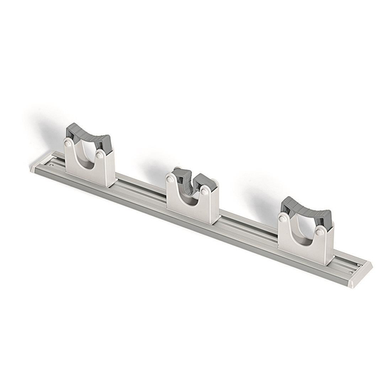 HACCP Ger�teleiste mit 3 Klemmhaltern