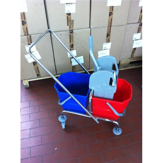 Floormagic Doppelfahreimer Essen verchromt 2 Eimer