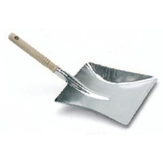 Floormagic Kehrschaufel Metall, verzinkt, mit Holzgriff