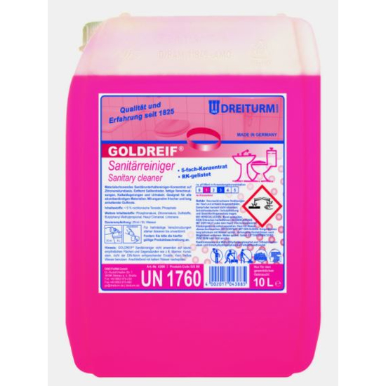 Dreiturm GOLDREIF SANITRREINIGER - 5-fach-Konzentrat 10l - 4388