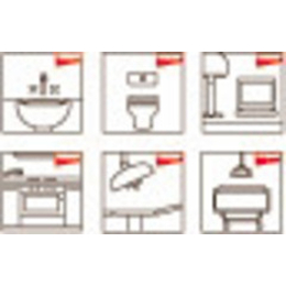 Vermop Piktogramm 6 Symbole zur Eimer - 10 Stck