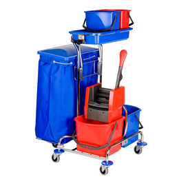 Vermop Varietta Plus 2 kpl. 1x120l Reinigungswagen Putzwagen