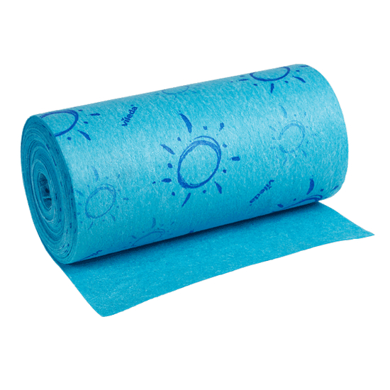 Vileda Quick �n� Dry Rolle Schwammtuch blau 25cm x 10m - 100746