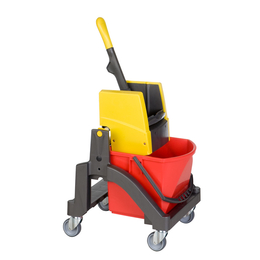 Vermop Aquva 1x17l Nasswischwagen mit Presse gelb