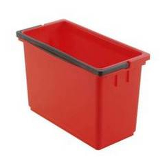 Vermop Equipe Eimer 8l rot zum Einstellen in eine Box