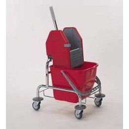 Meiko Einfachfahreimer 25l verchromt mit Presse