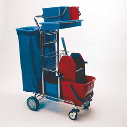 Putzwagen mit Presse Moskau von trolley-system.com