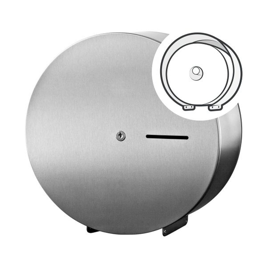 Temca Profix Jumbo X GR Edelstahl Topa-Spender fr Grorollen