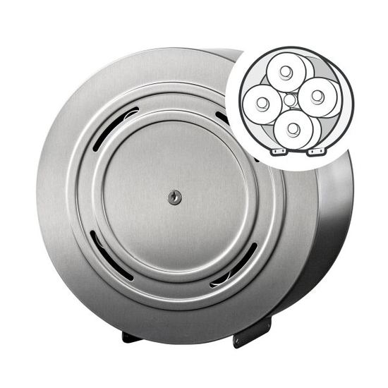 Temca Profix Jumbo X KR Edelstahl Topa-Spender fr Kleinrollen