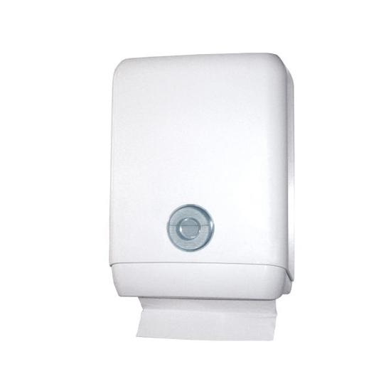 Temca Falthandtuchspender wei Kunststoff abschliebar