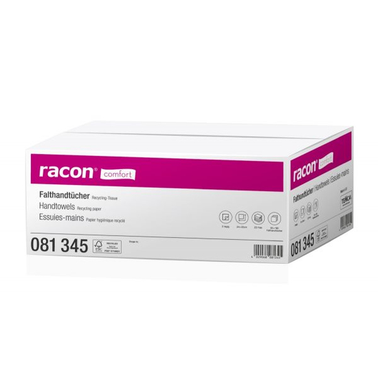Temca Racon Comfort wei 24x22cm 2lg Falthandtuch Tissue 20 x160 Tcher