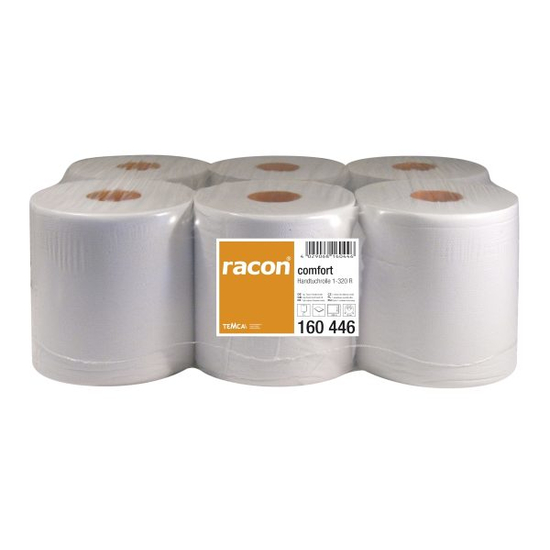 Temca Racon Handtuchrolle 1lg wei� 20cm x 320m 6 Rollen
