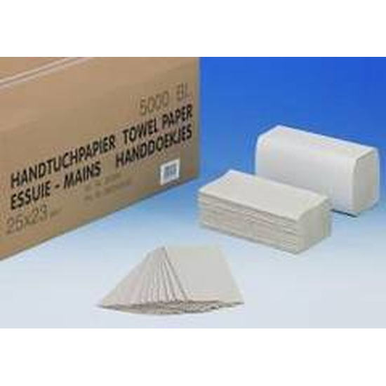 Temca Krepp Falthandtuch 25x23cm 1lg ZZ-Falz natur 20x250 T�cher