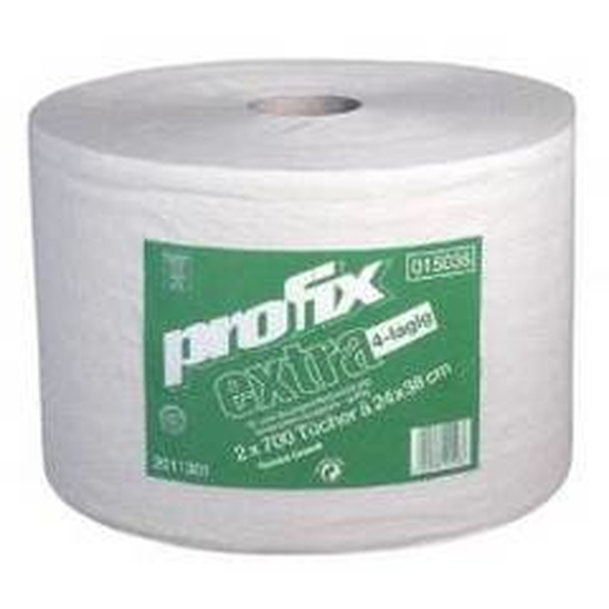 Temca Profix extra 24x38cm 4lg Wischtuch wei 2 Rollen  700 Tcher