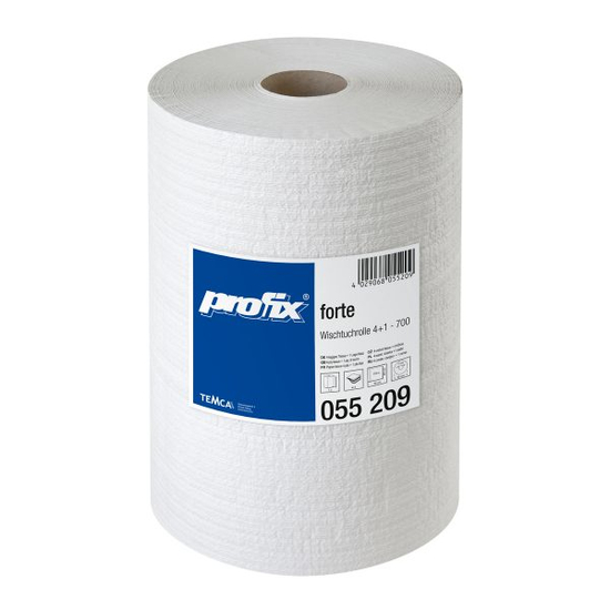 Temca Profix forte Wischtuchrolle 4lg 40x30cm wei 700 Tcher