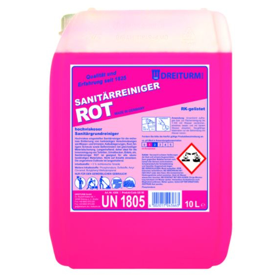 Dreiturm SANIT�RREINIGER ROT 10l - 4366