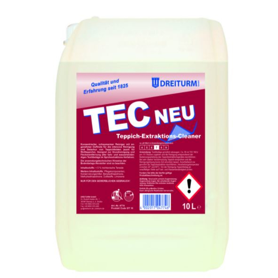 Dreiturm TEC NEU Teppich-Extraktions-Cleaner 10l - 4774