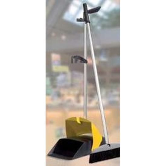 Vermop Kehrgarnitur unmontiert mit langem Stiel+Besen