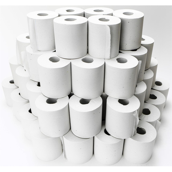 Katiclean Toilettenpapier 2-lagig, naturwei 64 Rollen x 250 Blatt