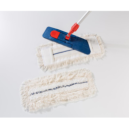 Floormagic Krankenhausmopp wei mit blauem Streifen I 40 cm