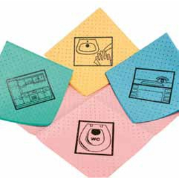 Meiko color mit Piktogramm, grn Kche, 37x38cm