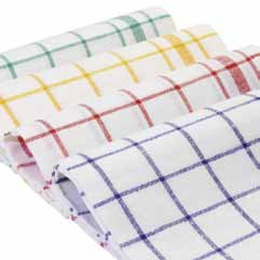 Meiko Geschirrtücher Halbleinen 50x70 cm rot