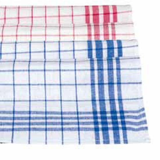 Meiko Geschirrtcher Dessin 300 100% Baumwolle 50x70 cm rot/wei