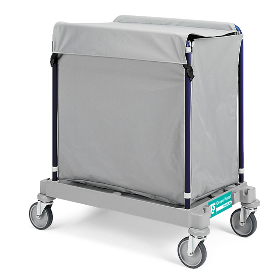Groer grauer Sack 200l mit Abdeckung fr 916 Leverkusen von trolley-system.com