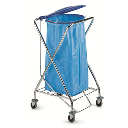 Abfallwagen rund mit Deckel 120l Spani 8001 von...