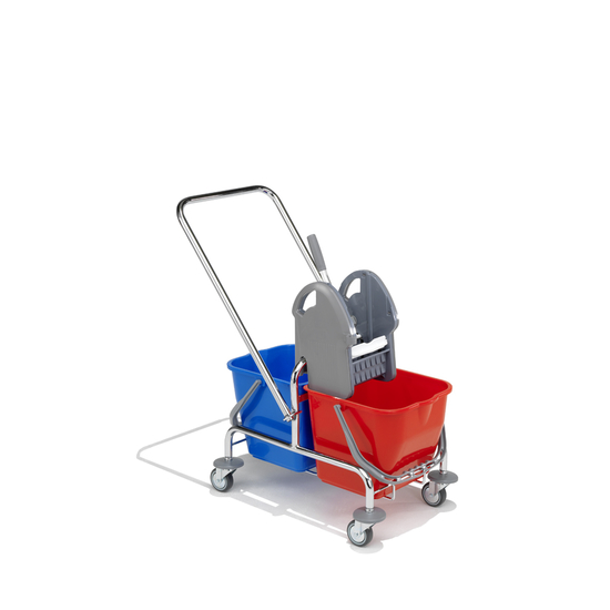 Doppelfahrwagen Premium Spani 1100 verchromt von trolley-system.com