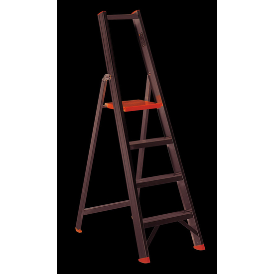 Leiter mit 4 Sprossen aus Alu von Floormagic