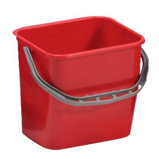 Premium Eimer 12 Liter rot passend fr Reinigungswagen von trolley-system.com