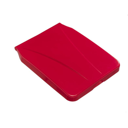 Roter Deckel für unseren Wäschewagen von trolley-system.com