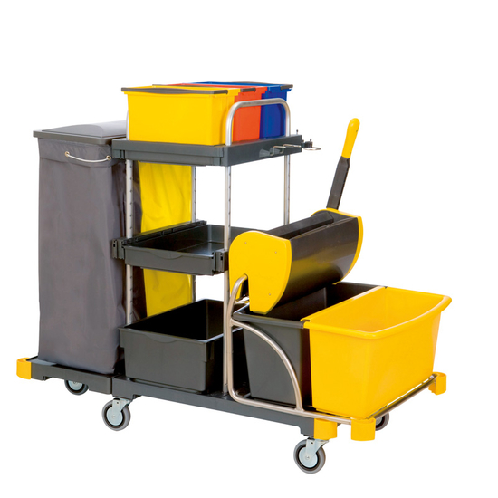 Vermop Reinigungswagen Equipe Twixter-Presswagen