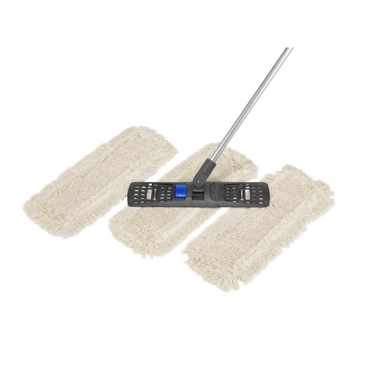 Floormagic Klapphalter Set mit Alu-Stiel und 3 Mopp 40 cm