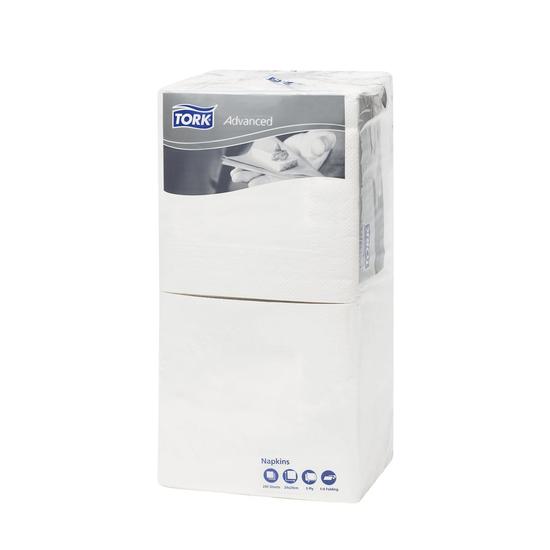 Tork Servietten 24x24cm 3lg 1/4F Tissue hochwei� 200 St�ck