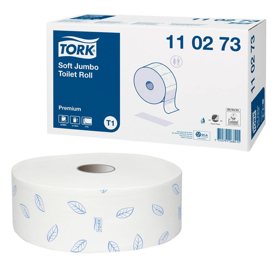 Tork T1 Jumbo Toilettenpapier 6x360m, 2-lg, hochwei