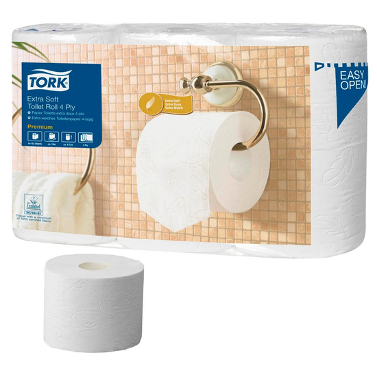 Tork T4 Toilettenpapier 7x6 mit 150 Blatt hochwei 4-lg