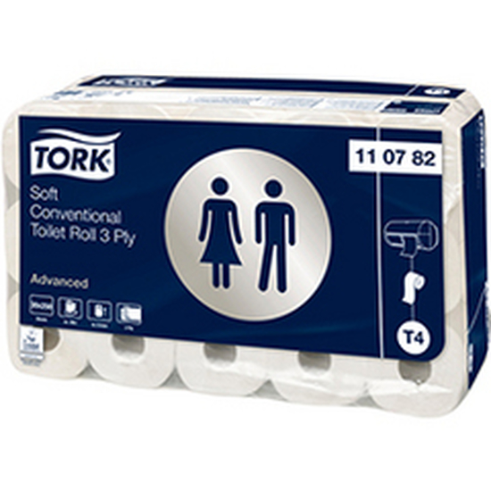 Tork T4 Toilettenpapier weich 30x250 Blatt 3-lg hochwei
