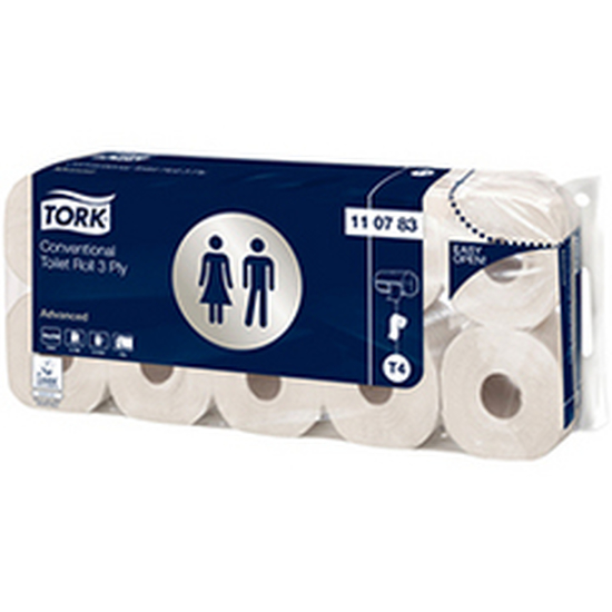 Tork T4 Toilettenpapier Kleinrolle weich 60x250 Blatt 3-lg, wei