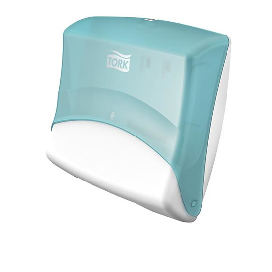 Tork W4 Spender f�r gefaltete Einzelt�cher Wei� / T�rkis