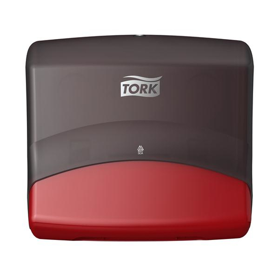 Tork W4 Spender f�r gefaltete Einzelt�cher Rot / Schwarz